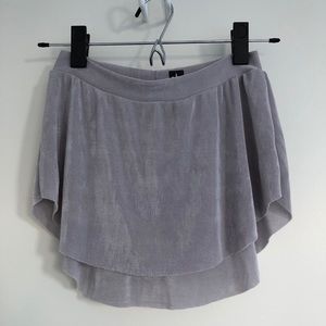 Abigail Mentzer Slinky Dance Skirt in silver